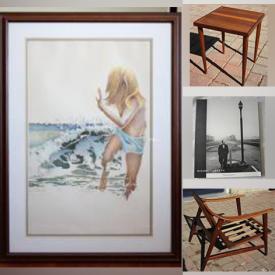 MaxSold Auction: This online auction features Ronald Bolt Lithograph, MCM Teak Furniture, Art Books, Tribken Oil Painting, Vintage Books and much more!